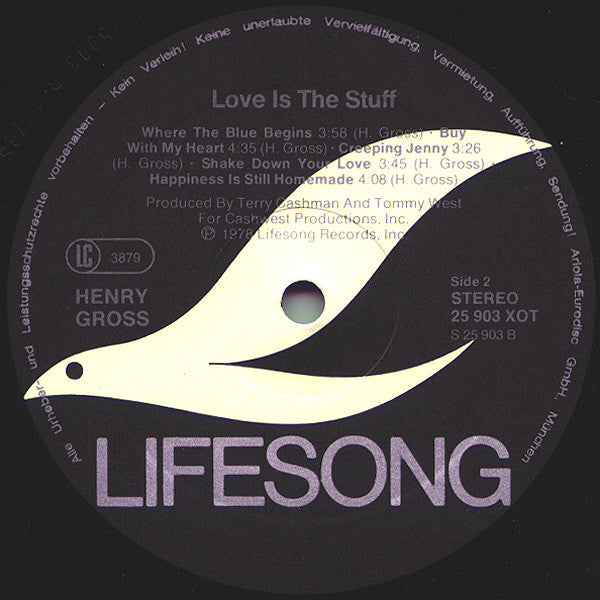 Henry Gross : Love Is The Stuff (LP, Album)