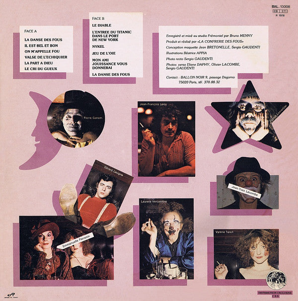 La Confrérie Des Fous : La Confrérie Des Fous (LP, Album)