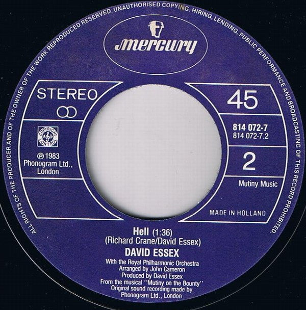 David Essex : Tahiti (7", Single)