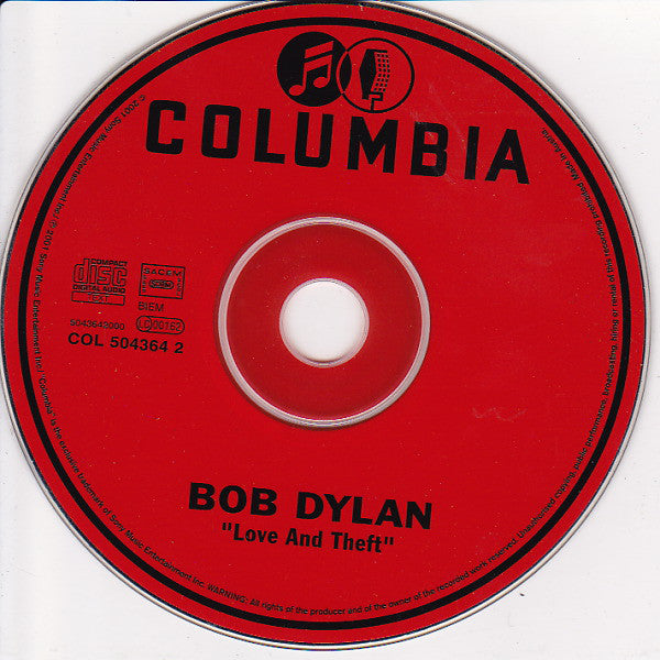 Bob Dylan : "Love And Theft" (CD, Album, Son)