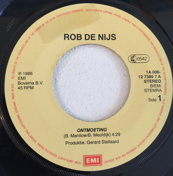 Rob de Nijs : Ontmoeting  (7", Single)