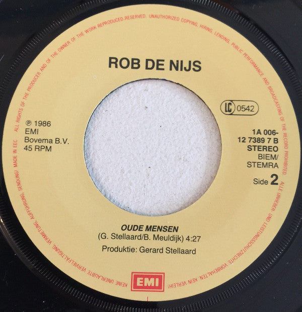 Rob de Nijs : Ontmoeting  (7", Single)