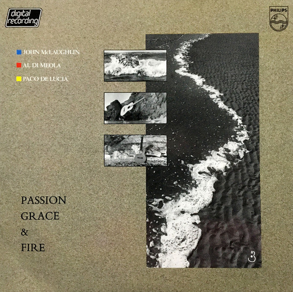 John McLaughlin, Al Di Meola, Paco De Lucía : Passion, Grace & Fire (LP, Album)