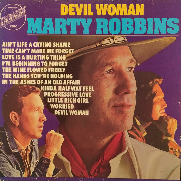 Marty Robbins : Devil Woman (LP, Album, RE, Blu)