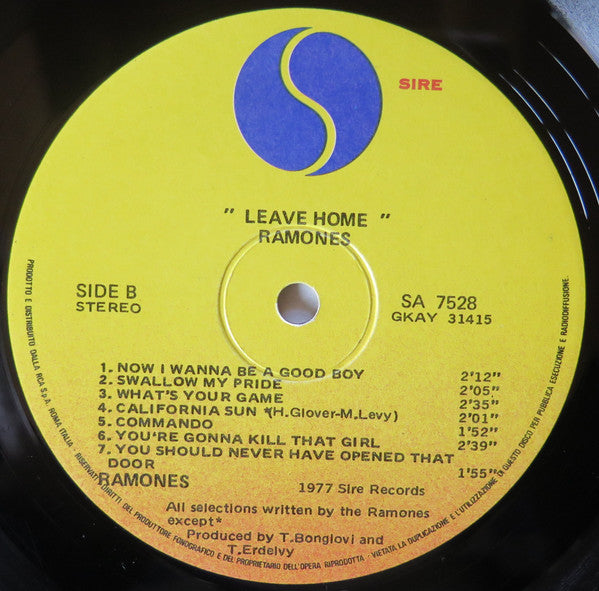 Ramones : Leave Home (LP, Album)