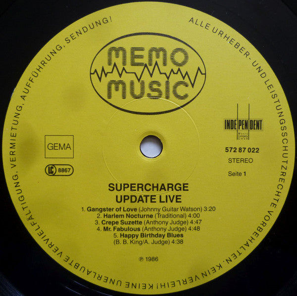 Supercharge (2) : Up Date Live (LP, Album)