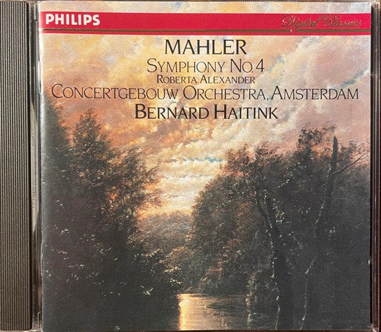 Gustav Mahler – Roberta Alexander, Concertgebouworkest, Bernard Haitink : Symphony No. 4 (CD, RP)