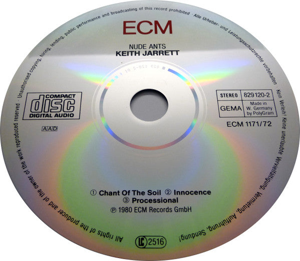 Keith Jarrett : Nude Ants (Live At The Village Vanguard) (2xCD, Album, RE)