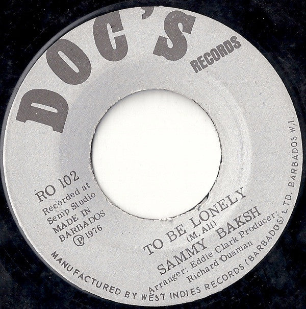 Sammy Baksh : Look Out For Judy (7", Single)