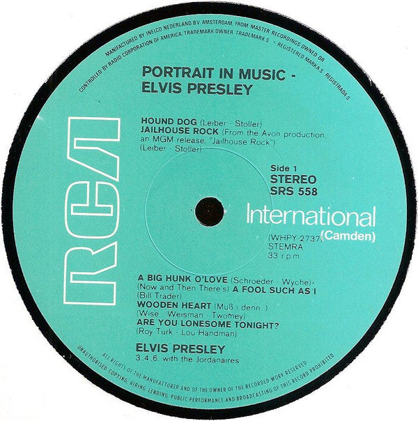 Elvis Presley : A Portrait In Music (LP, Comp)