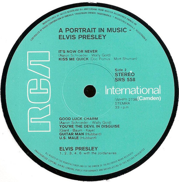 Elvis Presley : A Portrait In Music (LP, Comp)