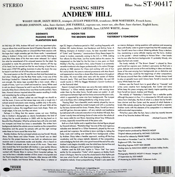 Andrew Hill : Passing Ships (LP, Album, RE, 180 + LP, S/Sided, Album, 180)