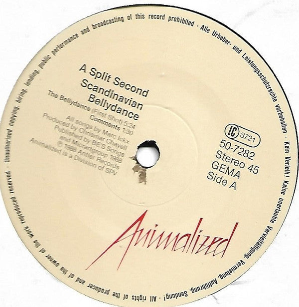 A Split - Second : Scandinavian Bellydance (12", Maxi, Bei)