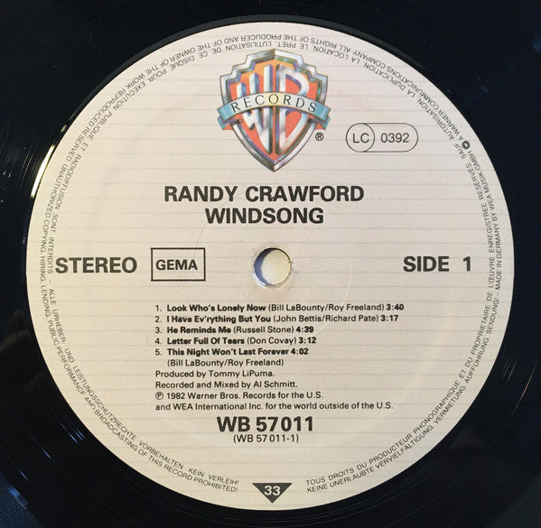 Randy Crawford : Windsong (LP, Album)