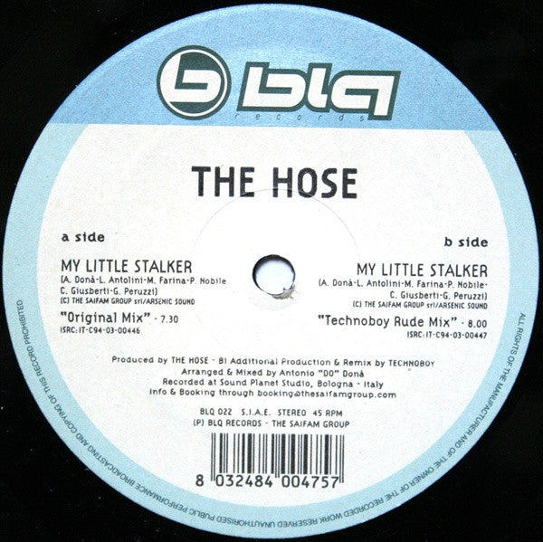 The Hose : My Little Stalker (12")