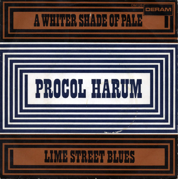 Procol Harum : A Whiter Shade Of Pale / Lime Street Blues (7", Single, Bro)