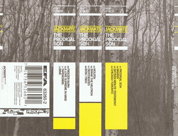 Jackmate : The Prodigal Son (CD, Album)