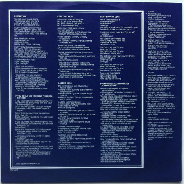 Andy Pratt : Resolution (LP, Album)