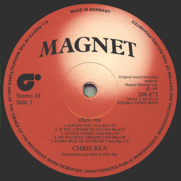 Chris Rea : Chris Rea (LP, Album, RE)