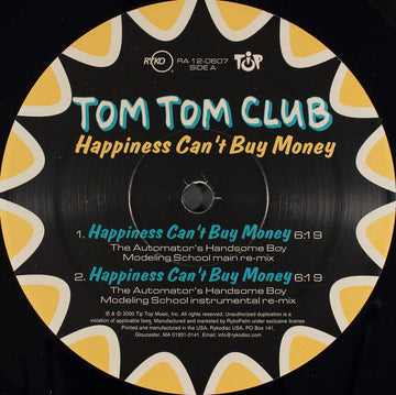 Tom Tom Club : Happiness Can't Buy Money (12")