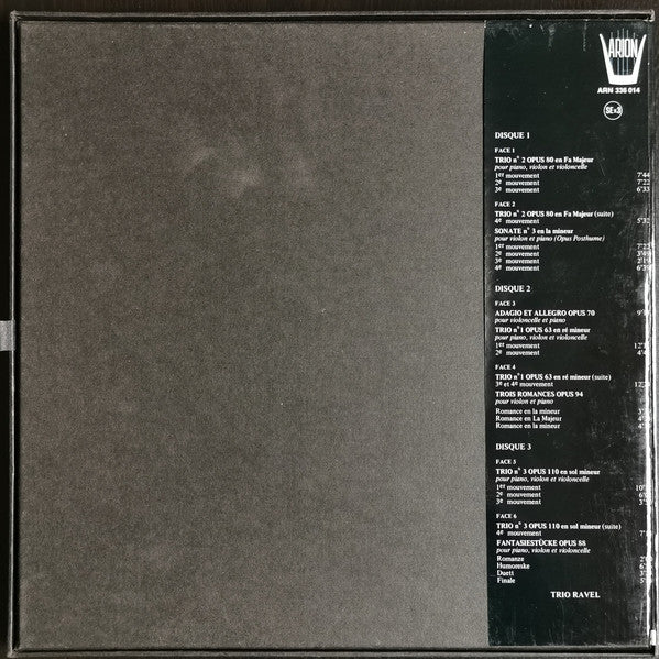 Schumann*, Trio Ravel : Chamber Music (3xLP + Box, Album)