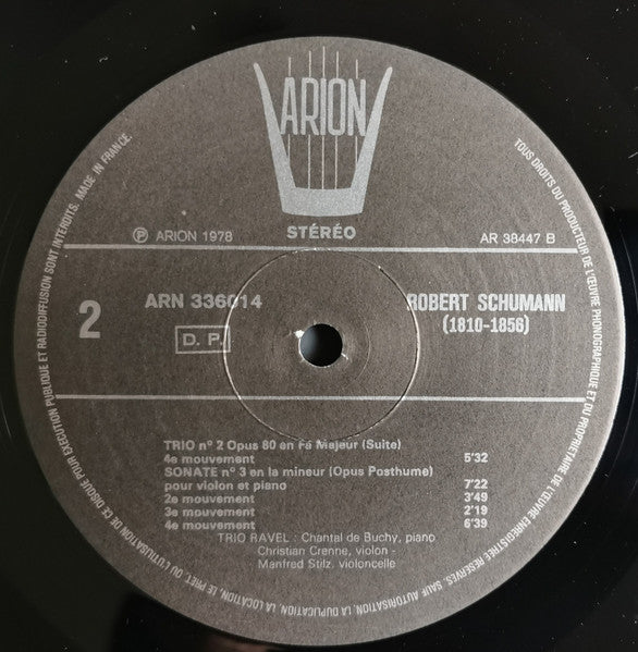 Schumann*, Trio Ravel : Chamber Music (3xLP + Box, Album)