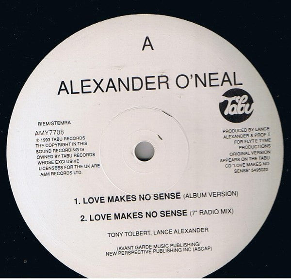 Alexander O'Neal : Love Makes No Sense (12")