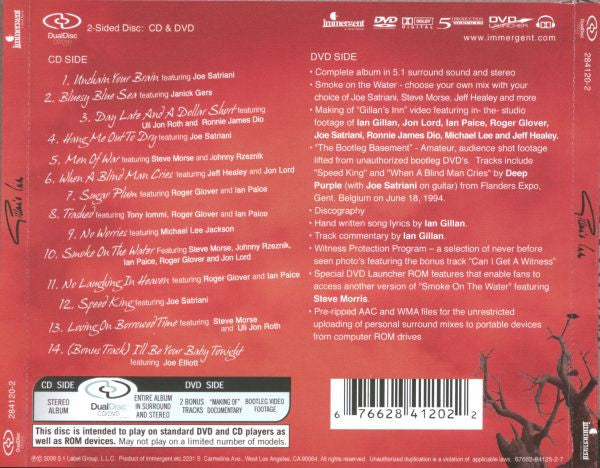 Ian Gillan : Gillan's Inn (Hybrid, DualDisc, Album, Multichannel)