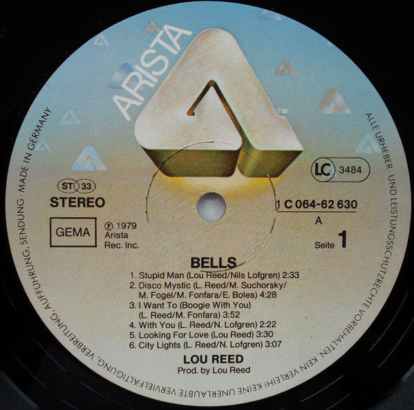 Lou Reed : The Bells (LP, Album)