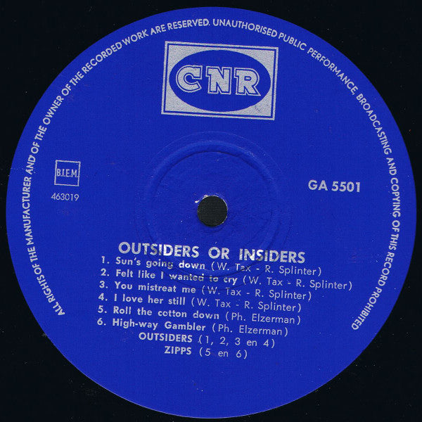 Various : Outsiders Or Insiders (LP, Comp, Mono)