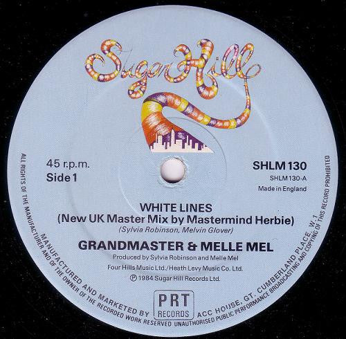 Grandmaster Flash & Melle Mel : Continuous White Lines (12")