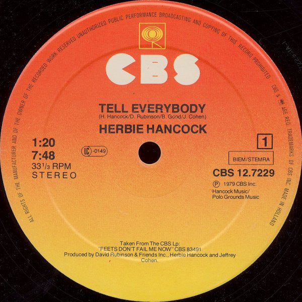 Herbie Hancock : Tell Everybody (12", Maxi)