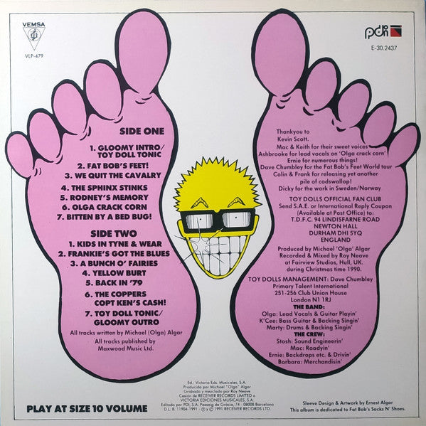 Toy Dolls : Fat Bob's Feet (LP, Album)
