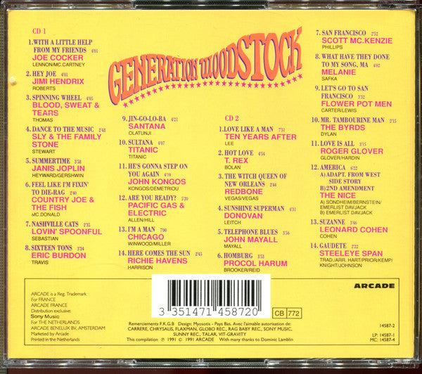Various : Generation Woodstock (2xCD, Comp, Dou)