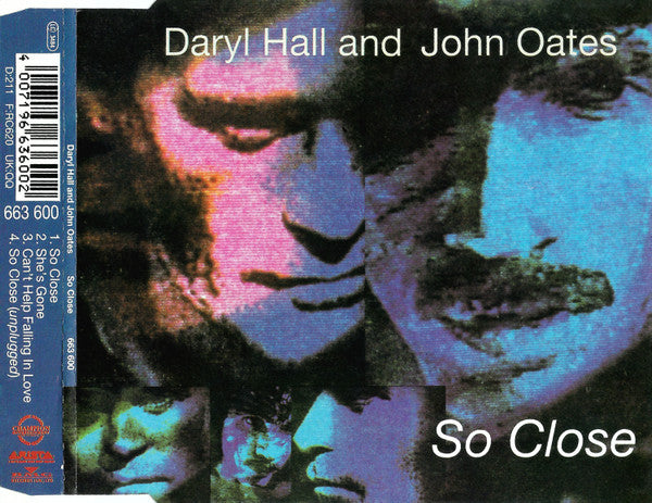 Daryl Hall & John Oates : So Close (CD, Single)