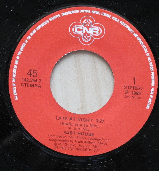 Fast House : Late At Night (7")