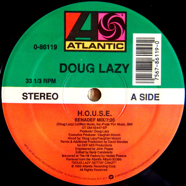 Doug Lazy : H.O.U.S.E. (12")