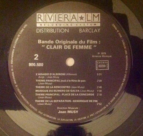 Jean Musy : Clair De Femme (LP, Album)
