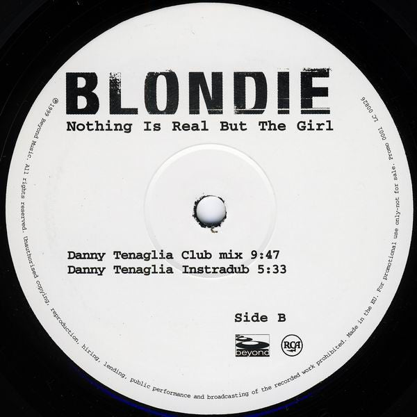 Blondie : Nothing Is Real But The Girl (12", Promo)