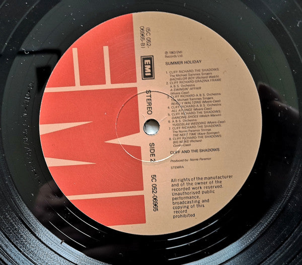 Cliff Richard And The Shadows* : Summer Holiday (LP, Album, RE, big)