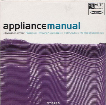 Appliance : Manual (4 Track Album Sampler) (CD, Promo, Smplr)