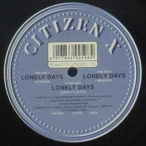 Citizen X : Lonely Days (12")