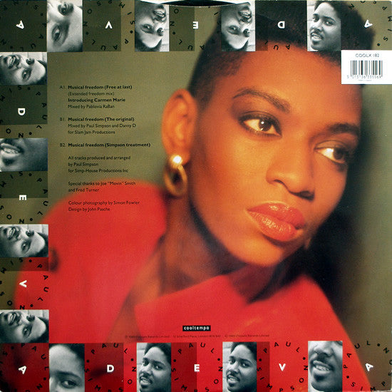 Paul Simpson Featuring Adeva : Musical Freedom (Free At Last) (12")