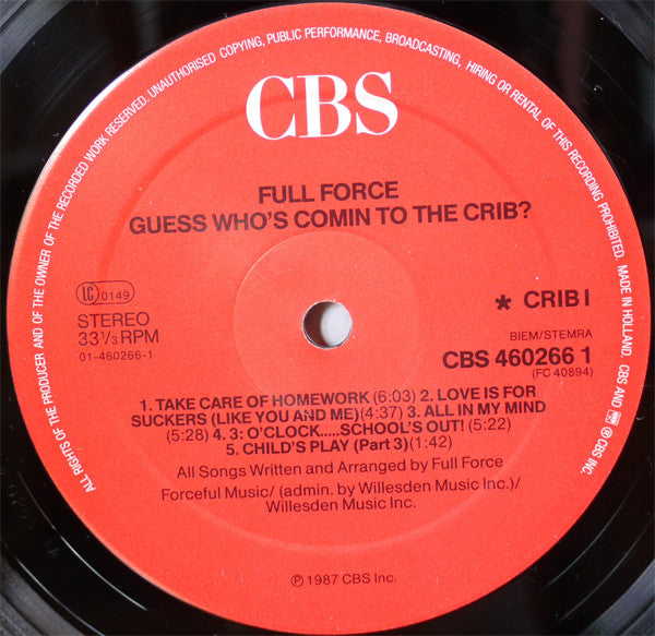Full Force : Guess Who's Comin' To The Crib? (LP, Album)