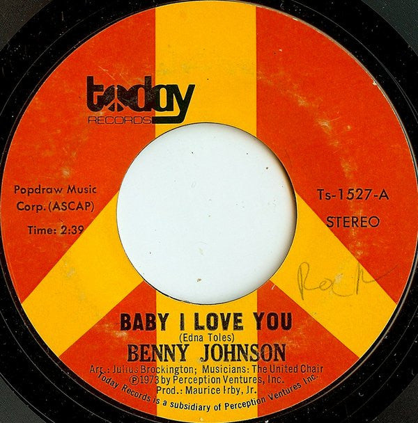 Benny Johnson : Baby I Love You / Give It Up (7", Single, Styrene)