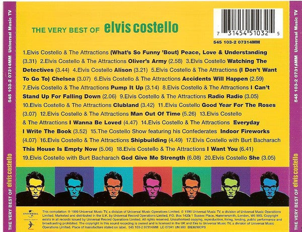 Elvis Costello : The Very Best Of (CD, Comp)