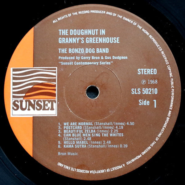Bonzo Dog Doo-Dah Band : The Doughnut In Granny's Greenhouse (LP, Album, RE)