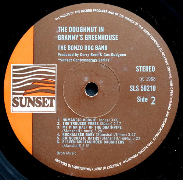 Bonzo Dog Doo-Dah Band : The Doughnut In Granny's Greenhouse (LP, Album, RE)