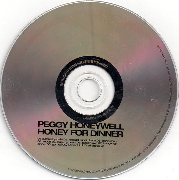 Peggy Honeywell : Honey For Dinner (CD, Album, Promo)