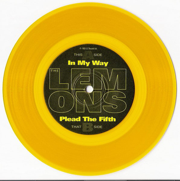 The Lemons (3) : Just Happy To Be Here (7", Single, Ltd, Yel)